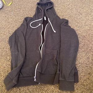 H&M gray zip up